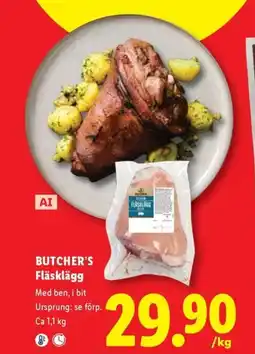 Lidl Butcher's fläsklägg erbjuda