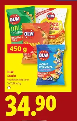 Lidl Olw snacks erbjuda