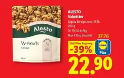 Lidl Alesto valnötter erbjuda