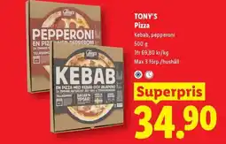 Lidl Tony's pizza erbjuda