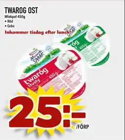 Din Mat Twarog ost erbjuda