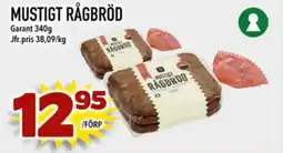 Din Mat Mustigt rågbröd erbjuda