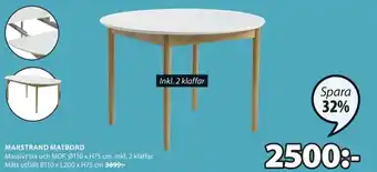 JYSK Marstrand Matbord B110 x L200 x H75 cm erbjuda