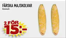 Din Mat Färska majskolvar erbjuda