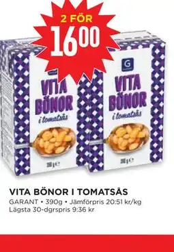Willys VITA BÖNOR I TOMATSÅS erbjuda