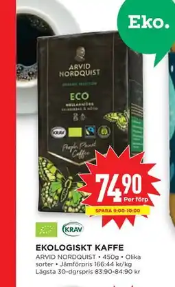 Willys EKOLOGISKT KAFFE erbjuda