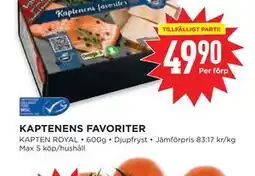 Willys KAPTENENS FAVORITER erbjuda