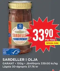 Willys SARDELLER I OLJA erbjuda