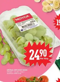 Willys GRÖNA DRUVOR 500G erbjuda