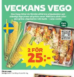 Coop Konsum Färsk majs erbjuda