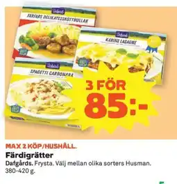 Coop Konsum Färdigrätter erbjuda