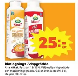 Coop Konsum Matlagnings-/vispgrädde erbjuda