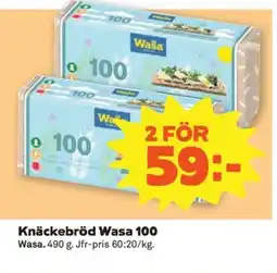 Coop Konsum Knäckebröd Wasa 100 erbjuda