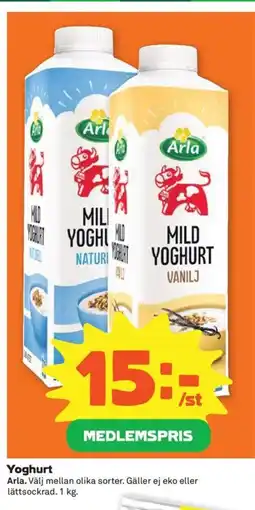 Coop Konsum Yoghurt erbjuda