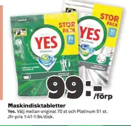 Coop Konsum Maskindisktabletter erbjuda