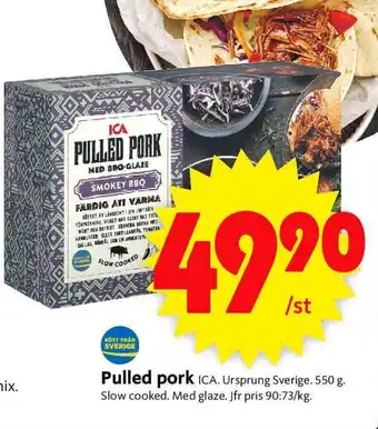 ICA Pulled pork 550g
