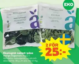 Stora Coop Änglamark Ekologisk sallad i påse erbjuda
