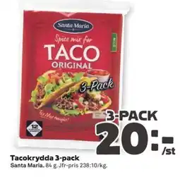 Stora Coop Santa Maria Tacokrydda 3-pack erbjuda