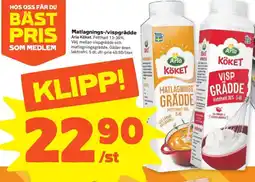 Stora Coop Arla Köket Matlagnings-/vispgrädde erbjuda