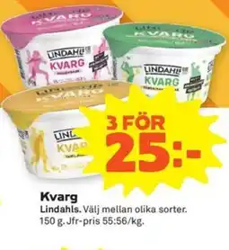 Stora Coop Lindahls Kvarg erbjuda