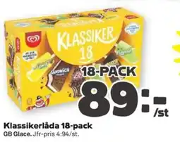 Stora Coop GB Glace Klassikerlåda 18-pack erbjuda