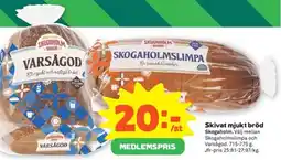 Stora Coop Skogaholm Skivat mjukt bröd erbjuda