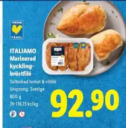 Lidl ITALIANO Marinerad kycklingbröstfilé erbjuda