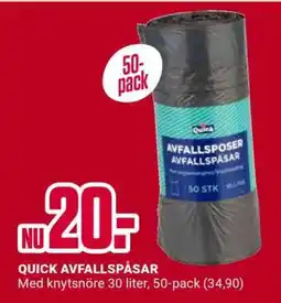 ÖoB QUICK AVFALLSPÅSAR erbjuda