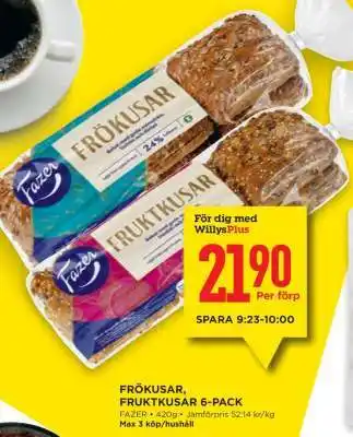 Willys FRÖKUSAR, FRUKTKUSAR 6-PACK erbjuda