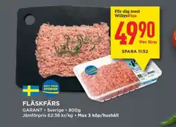 Willys Fläskfärs erbjuda