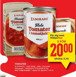Willys Tomater erbjuda