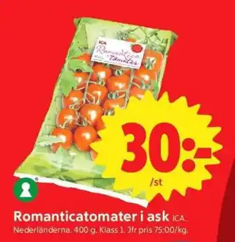 ICA Supermarket Romanticatomater i ask erbjuda