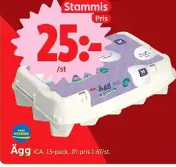 ICA Supermarket Ägg ICA, 15-pack erbjuda