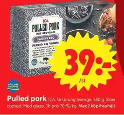 ICA Supermarket PULLED PORK erbjuda
