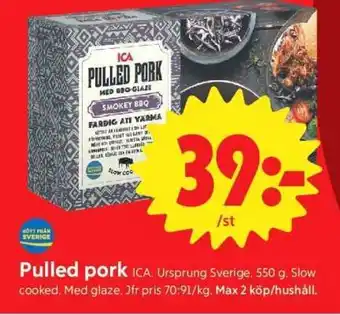 ICA Supermarket PULLED PORK erbjuda
