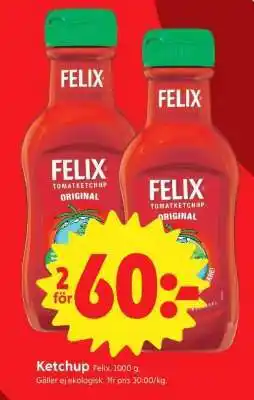 ICA Supermarket Ketchup erbjuda