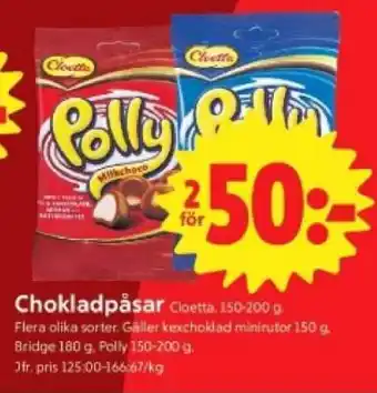 ICA Supermarket Chokladpåsar erbjuda