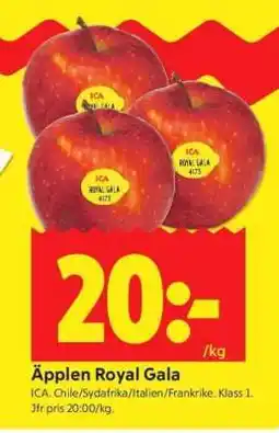 ICA Supermarket ÄPPLEN ROYAL GALA erbjuda