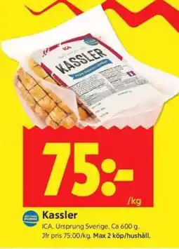 ICA Supermarket KASSLER erbjuda