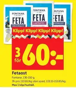 ICA Supermarket Fetaost erbjuda