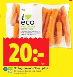 ICA Supermarket Ekologiska Morötter i Påse erbjuda