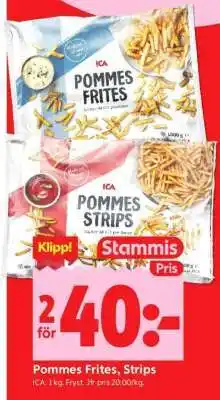 ICA Supermarket POMMES FRITES, STRIPS erbjuda