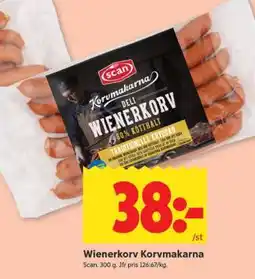 ICA Supermarket Wienerkorv Korvmakarna erbjuda