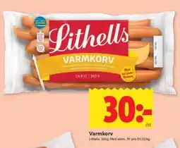 ICA Supermarket VARMKORV erbjuda