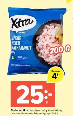 Coop Extra Skalade räkor erbjuda
