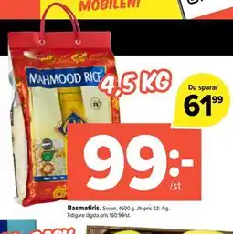 Coop Extra Basmatiris erbjuda