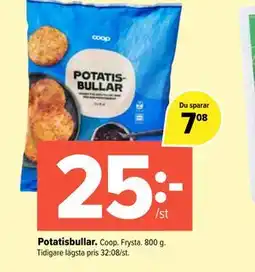Coop Extra Potatisbullar erbjuda