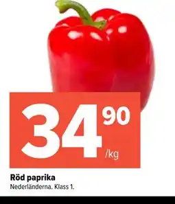 Coop Extra Röd paprika erbjuda