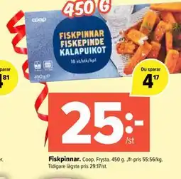 Coop Extra Fiskpinnar erbjuda