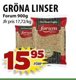 Matvärlden Tensta GRÖNA LINSER erbjuda